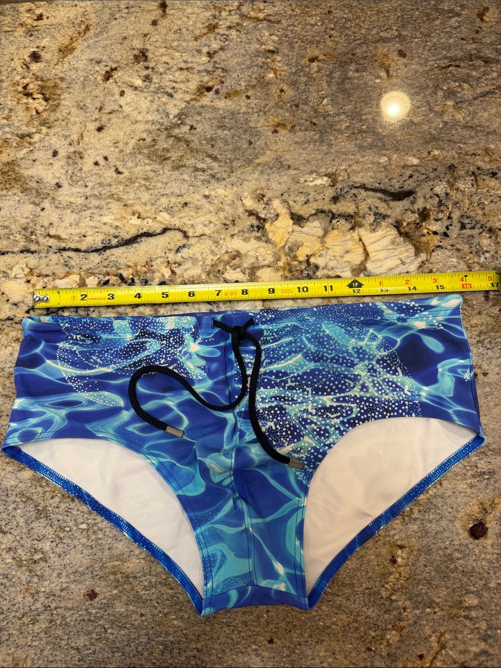 Vilebrequin Blue & Aqua Wave-Print Swim Briefs for men.